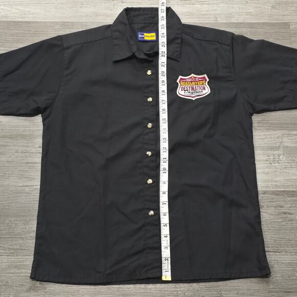 Bruce Rossmeyer's Destination Daytona Black Button Up Short Sleeve Shirt - Picture 6 of 7
